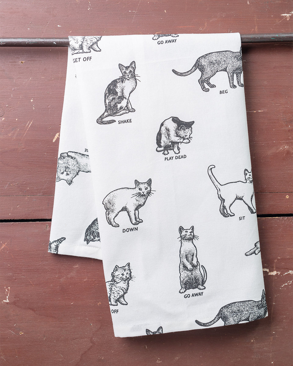  Hcaredee Kitchen Towels,Cat Themed Funny Dish Towels