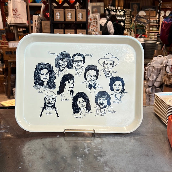 “Country Singers" Tray