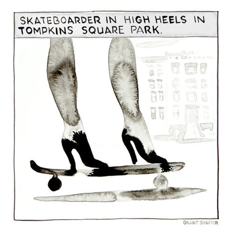 Grant Shaffer - Skateboarder In High Heels